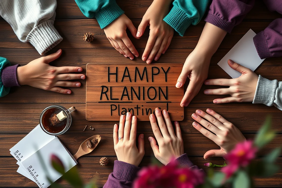 cheap family reunion planning timeline — Cheap Family Reunion Planning Timeline (the finished result)