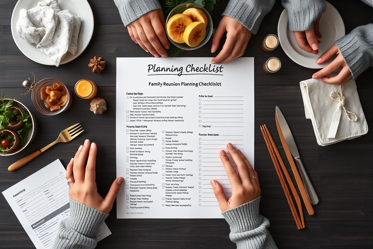 family reunion planning checklist at home — Family Reunion Planning Checklist At Home (the finished result)