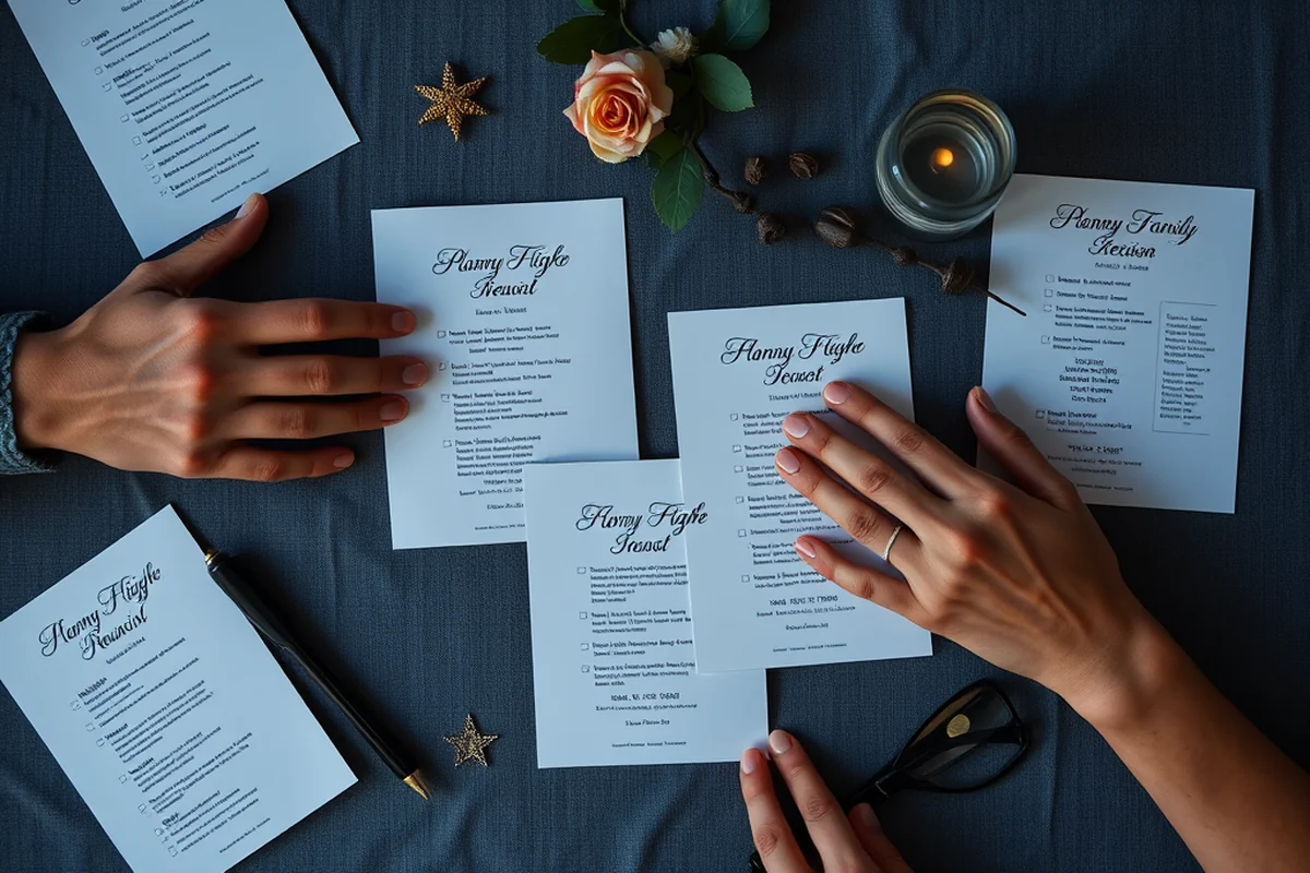 planning a family reunion checklist mistakes — Planning A Family Reunion Checklist Mistakes (the finished result)