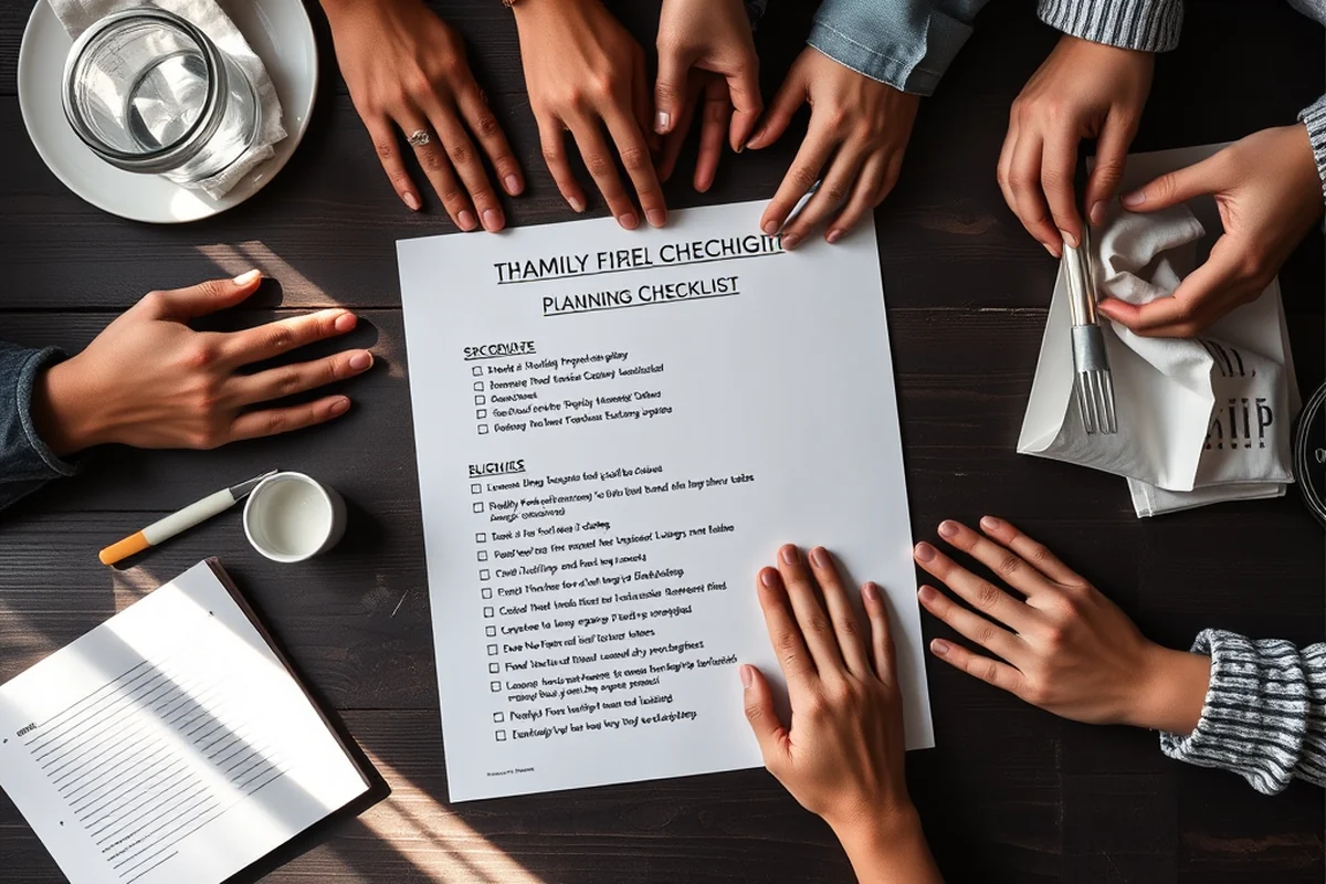 family reunion planning checklist — Family Reunion Planning Checklist (the finished result)